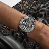  Shop Authentic Guess Duchess Crystals Silver Dial Black Silicon Strap Watch For Women - GW0619L1 - Luxxuri