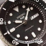  Shop Authentic Seiko 5 Sport Automatic Black Dial Black Silicone Strap Watch For Men - SRPD65K3 - Luxxuri