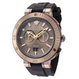  Shop Authentic Versace V Extreme Chronograph Brown Tone Dial Black Rubber Strap Watch for Men - VCN030017 - Luxxuri