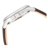  Shop Authentic Fossil Grant Automatic White Dial Brown Leather Strap Watch for Men - ME3052 - Luxxuri