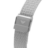  Shop Authentic Emporio Armani Kappa Silver Dial Silver Mesh Bracelet Watch For Women - AR11128 - Luxxuri