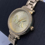  Shop Authentic Michael Kors Sofie Quartz Gold Dial Gold Steel Strap Watch For Women - MK4334 - Luxxuri