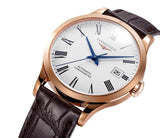  Shop Authentic Longines Record Automatic Stainless Steel 18K Gold Watch for Men - L2.821.5.11.2 - Luxxuri