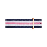  Shop Authentic Daniel Wellington Classic South Hampton White Dial Two Tone Nylon Strap Watch For Women - DW00100034 - Luxxuri