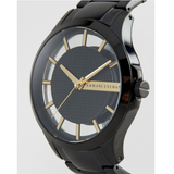  Shop Authentic Armani Exchange Hampton Chronograph Black Dial Black Steel Strap Watch For Men - AX2192 - Luxxuri