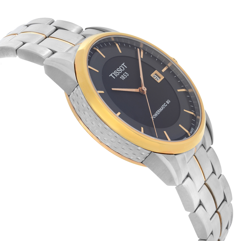  Shop Authentic Tissot Luxury Powermatic 80 Black Dial Silver Steel Strap Watch For Men - T086.407.22.051.00 - Luxxuri