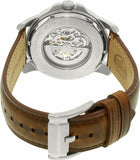  Shop Authentic Fossil Grant Automatic Beige Skeleton Dial Brown Leather Strap Watch for Men - ME3099 - Luxxuri