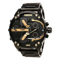  Shop Authentic Diesel Big Daddy Black Dial Black Steel Strap Watch For Men - DZ7312 - Luxxuri