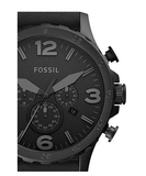  Shop Authentic Fossil Nate Chronograph Black Dial Black Leather Strap Watch for Men - JR1354 - Luxxuri