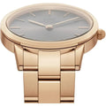  Shop Authentic Daniel Wellington Iconic Link Grey Dial Gold Steel Strap Watch For Women - DW00100334 - Luxxuri