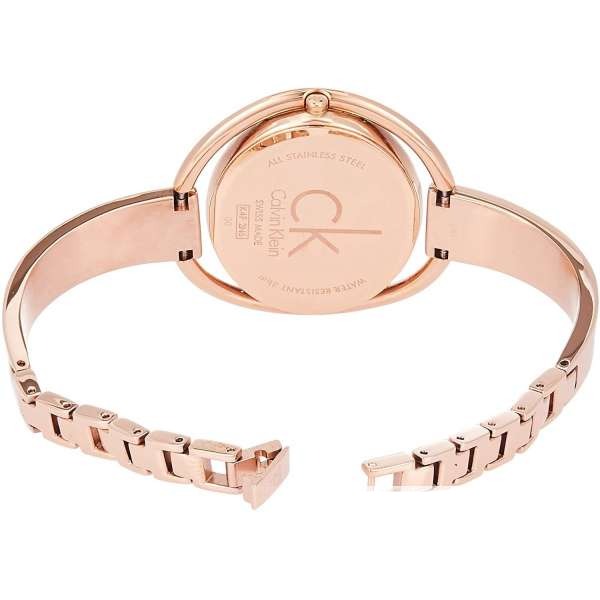  Shop Authentic Calvin Klein Impetuos Silver Dial Rose Gold Steel Strap Watch for Women - K4F2N616 - Luxxuri