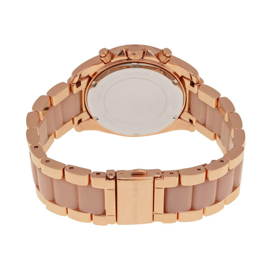  Shop Authentic Michael Kors Runway Iridescent Dial Rose Gold Steel Strap Watch for Women - MK5940 - Luxxuri