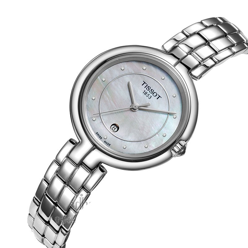  Shop Authentic Tissot T Lady Flamingo Diamonds White Dial Silver Steel Strap Watch For Women - T094.210.11.116.01 - Luxxuri