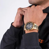  Shop Authentic Guess Headliner Multifunction Black Dial Gold Steel Strap Watch For Men - GW0572G2 - Luxxuri