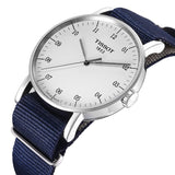  Shop Authentic Tissot T Classic Everytime Large White Dial Blue NATO Strap Watch For Men - T109.610.17.037.00 - Luxxuri