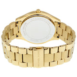  Shop Authentic Michael Kors Slim Runway Blue Mother of Pearl Dial Gold Steel Strap Watch for Women - MK3492 - Luxxuri