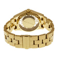 Marc Jacobs Henry Transparent Gold Dial Gold Steel Strap Watch for Women - MBM3206