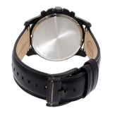  Shop Authentic Fossil Grant Chronograph Black Dial Black Leather Strap Watch for Men - FS5132 - Luxxuri