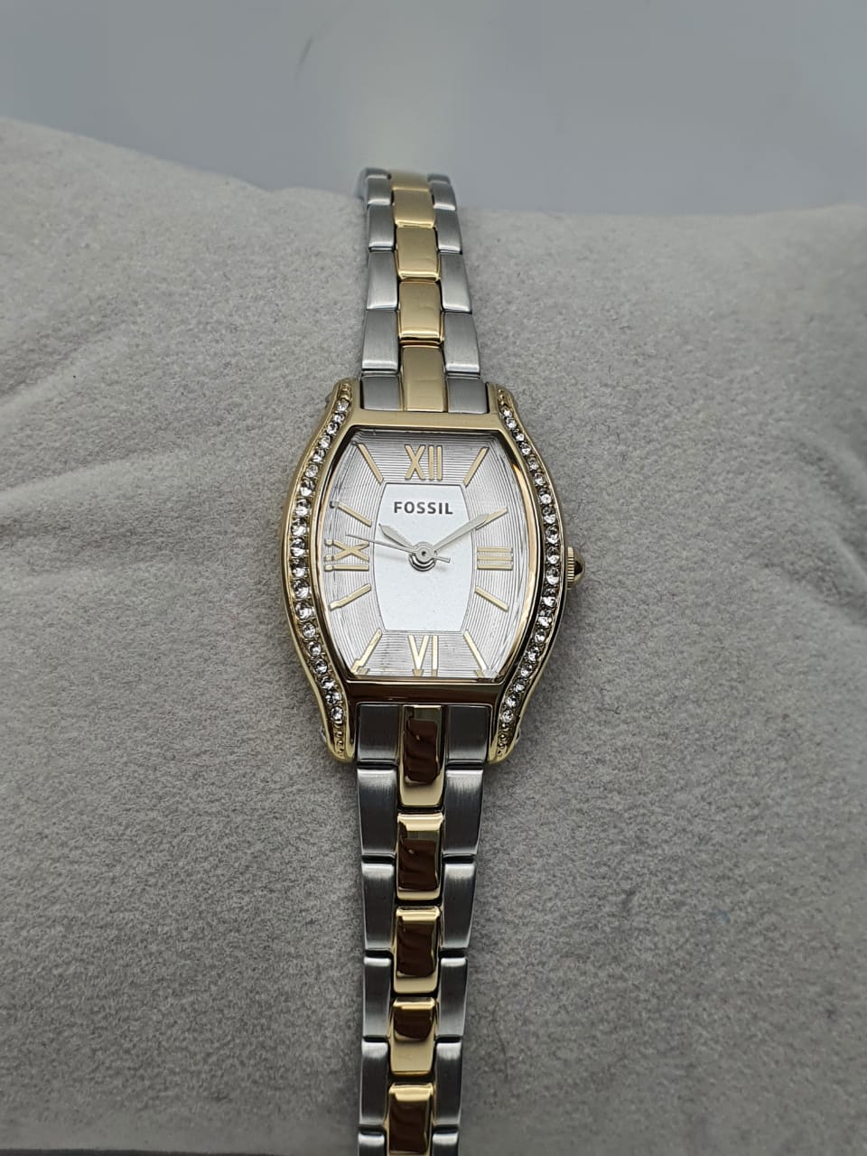  Shop Authentic Fossil Molly Silver Dial Two Tone Steel Strap Watch for Women - ES3287 - Luxxuri