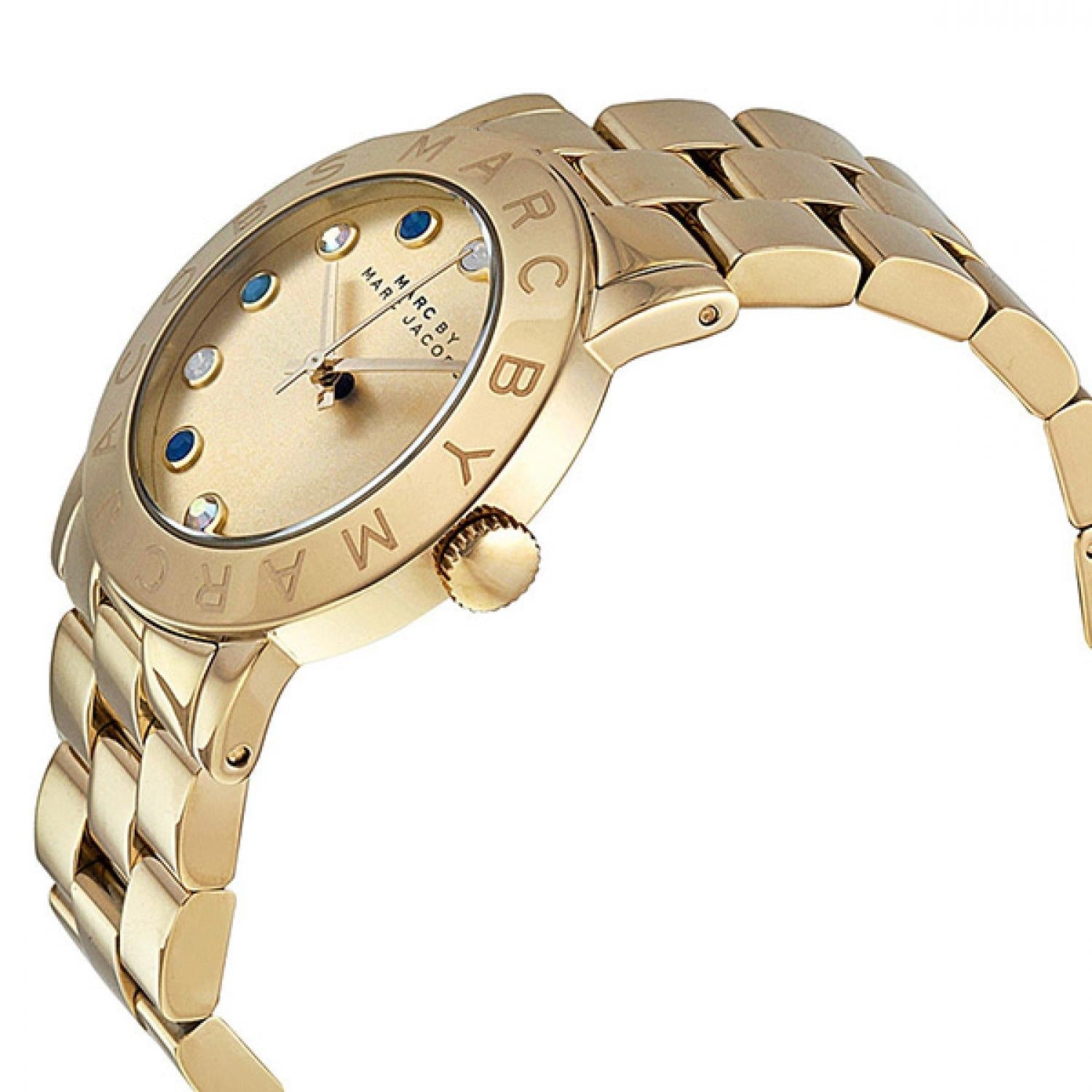 Shop Authentic Marc Jacobs Amy Dexter Gold Dial Gold Steel Strap Watch for Women - MBM3218 - Luxxuri