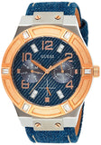  Shop Authentic Guess Jet Setter Analog Blue Dial Blue Denim Strap Watch For Women - W0289L1 - Luxxuri