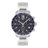  Shop Authentic Tissot Quickster Chronograph Blue Dial Watch For Men - T095.417.11.047.00 - Luxxuri