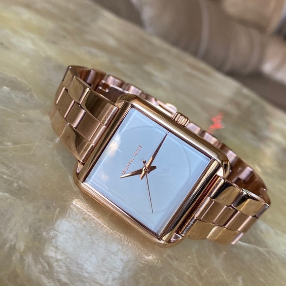  Shop Authentic Michael Kors Lake Quartz White Dial Rose Gold Steel Strap Watch For Women - MK3645 - Luxxuri