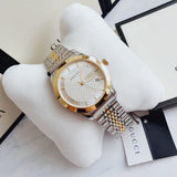  Shop Authentic Gucci G Timeless Silver Dial Two Tone Steel Strap Watch For Women - YA126511 - Luxxuri