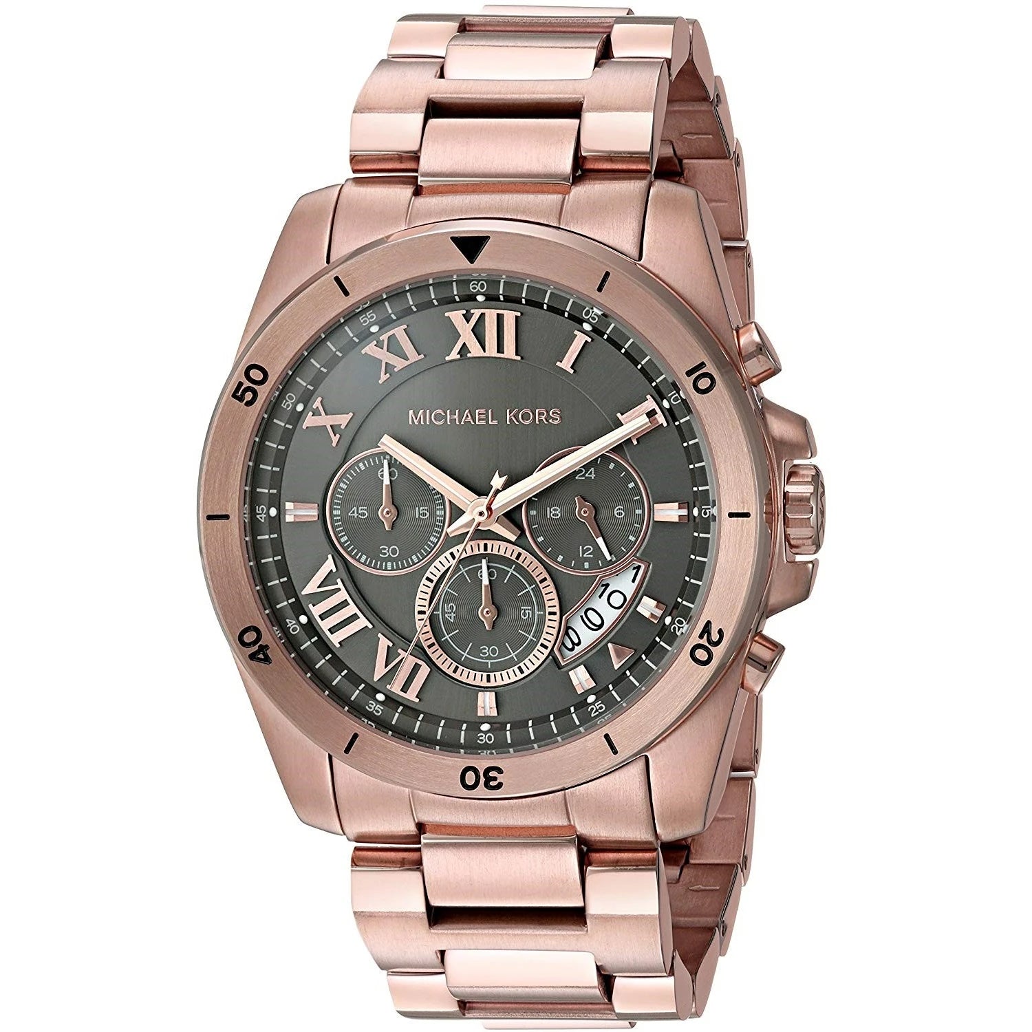  Shop Authentic Michael Kors Brecken Chronograph Analog Black Dial Rose Gold Steel Strap Watch For Women - MK8563 - Luxxuri