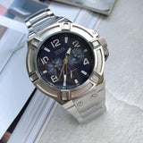  Shop Authentic Guess Rigor Quartz Black Dial Silver Steel Strap Watch For Men - W0218G2 - Luxxuri