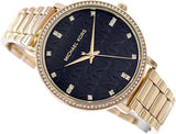  Shop Authentic Michael Kors Pyper Three-Hand Black Dial Gold Steel Strap Watch For Women - MK4593 - Luxxuri
