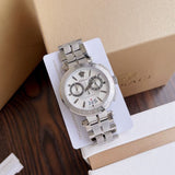  Shop Authentic Versace Aion Chronograph White Dial Silver Steel Strap Watch for Men - VBR040017 - Luxxuri