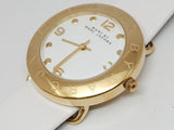  Shop Authentic Marc Jacobs Amy White Dial White Leather Strap Watch for Women - MBM1150 - Luxxuri