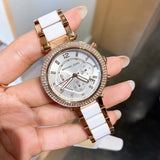  Shop Authentic Michael Kors Parker White Dial Two Tone Steel Strap Watch for Women - MK5774 - Luxxuri