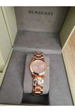  Shop Authentic Burberry The City White Dial Rose Gold Steel Strap Watch for Women - BU9104 - Luxxuri