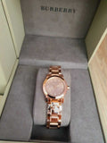  Shop Authentic Burberry Heritage Rose Gold Dial Rose Gold Steel Strap Watch for Women - BU9215 - Luxxuri