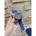  Shop Authentic Guess Navigator Chronograph Blue Dial Blue Rubber Strap Watch for Men - GW0264G4 - Luxxuri