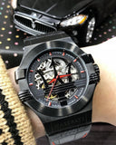  Shop Authentic Maserati Potenza Automatic Black Dial Black Leather Strap Watch For Men - R8821108008 - Luxxuri