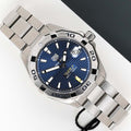  Shop Authentic Tag Heuer Aquaracer Automatic Blue Dial Silver Steel Strap Watch for Men - WBD2112.BA0928 - Luxxuri