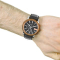  Shop Authentic Gucci G Chrono Black Dial Brown Leather Strap Watch For Men - YA101202 - Luxxuri