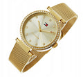  Shop Authentic Tommy Hilfiger Lynn Quartz Gold Dial Gold Mesh Bracelet Watch For Women - 1781864 - Luxxuri