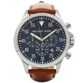  Shop Authentic Michael Kors Gage Chronograph Blue Dial Brown Leather Strap Watch For Men - MK8362 - Luxxuri