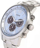  Shop Authentic Guess Horizon Chronograph Quartz Blue Dial Silver Steel Strap Watch for Men - W0379G6 - Luxxuri