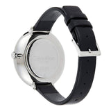  Shop Authentic Calvin Klein Full Moon Black Dial Black Leather Strap Watch for Women - K8Y231C1 - Luxxuri