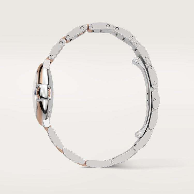 Cartier Ballon Bleu De Cartier Diamonds Silver Dial Two Tone Steel Strap Watch for Women - W3BB0026