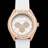  Shop Authentic Michael Kors Oversized Sport Quartz White Dial White Rubber Strap Watch For Women - MK6945 - Luxxuri