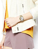 Shop Authentic Michael Kors Bradshaw Chronograph Silver Dial Two Tone Steel Strap Watch For Women - MK5912 - Luxxuri