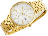  Shop Authentic Tommy Hilfiger Jenna Quartz White Dial Gold Steel Strap Watch for Women - 1782069 - Luxxuri
