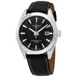  Shop Authentic Tissot Gentleman Powermatic 80 Silicium Black Dial Black Leather Strap Watch For Men - T127.407.16.051.00 - Luxxuri