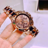 Shop Authentic Michael Kors Bradshaw Chronograph Brown Dial Two Tone Steel Strap Watch For Women - MK5944 - Luxxuri